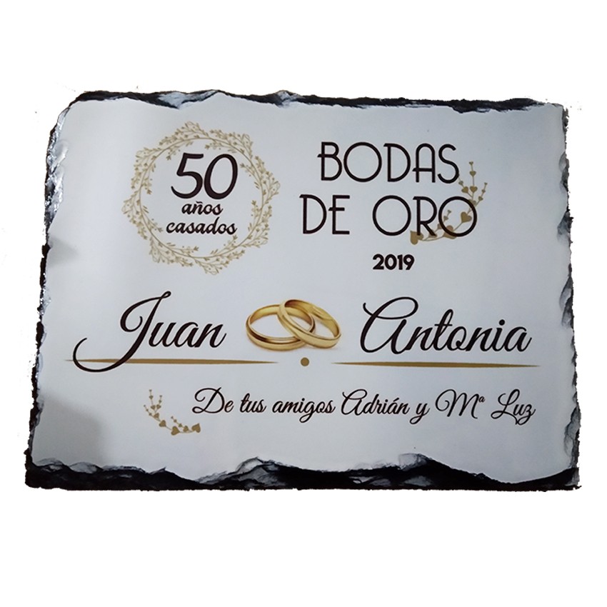 Pizarra natural personalizada