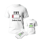 Camiseta bateria baja pañal