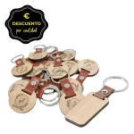 Llavero madera MAPPETS personalizado