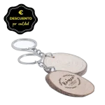Llavero madera natural SELTON personalizado