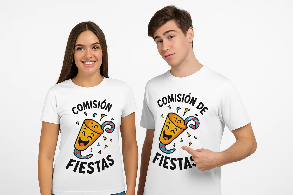 camisetas personalizadas para comisiones de fiestas