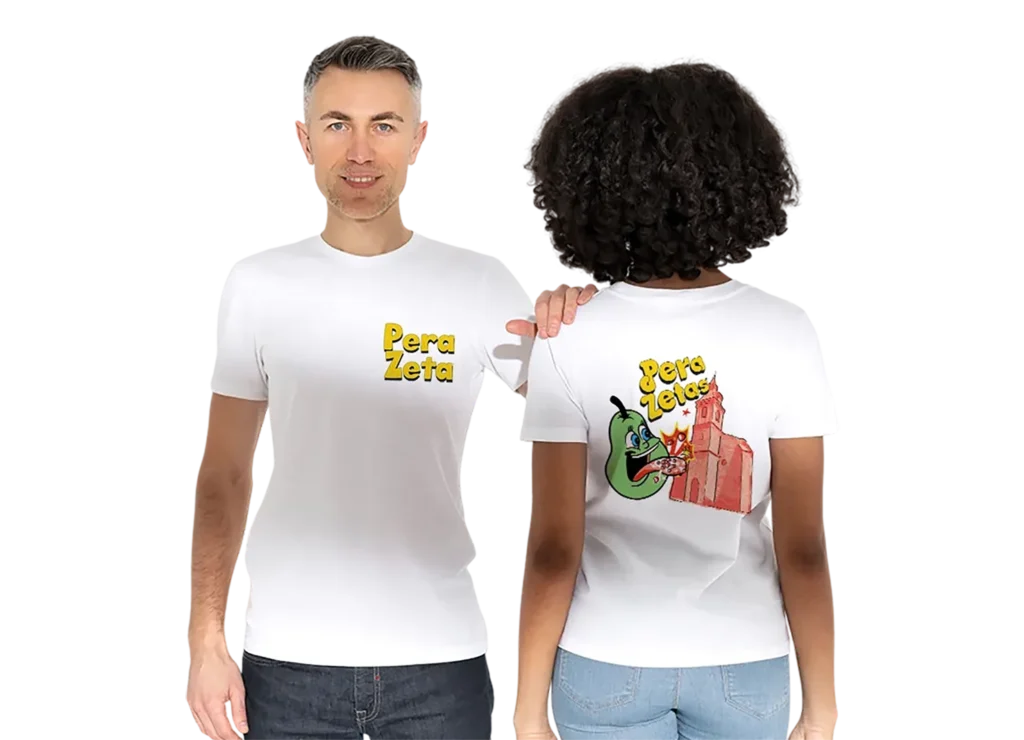 grupo de peña con camisetas personalizadas en fiestas patronales