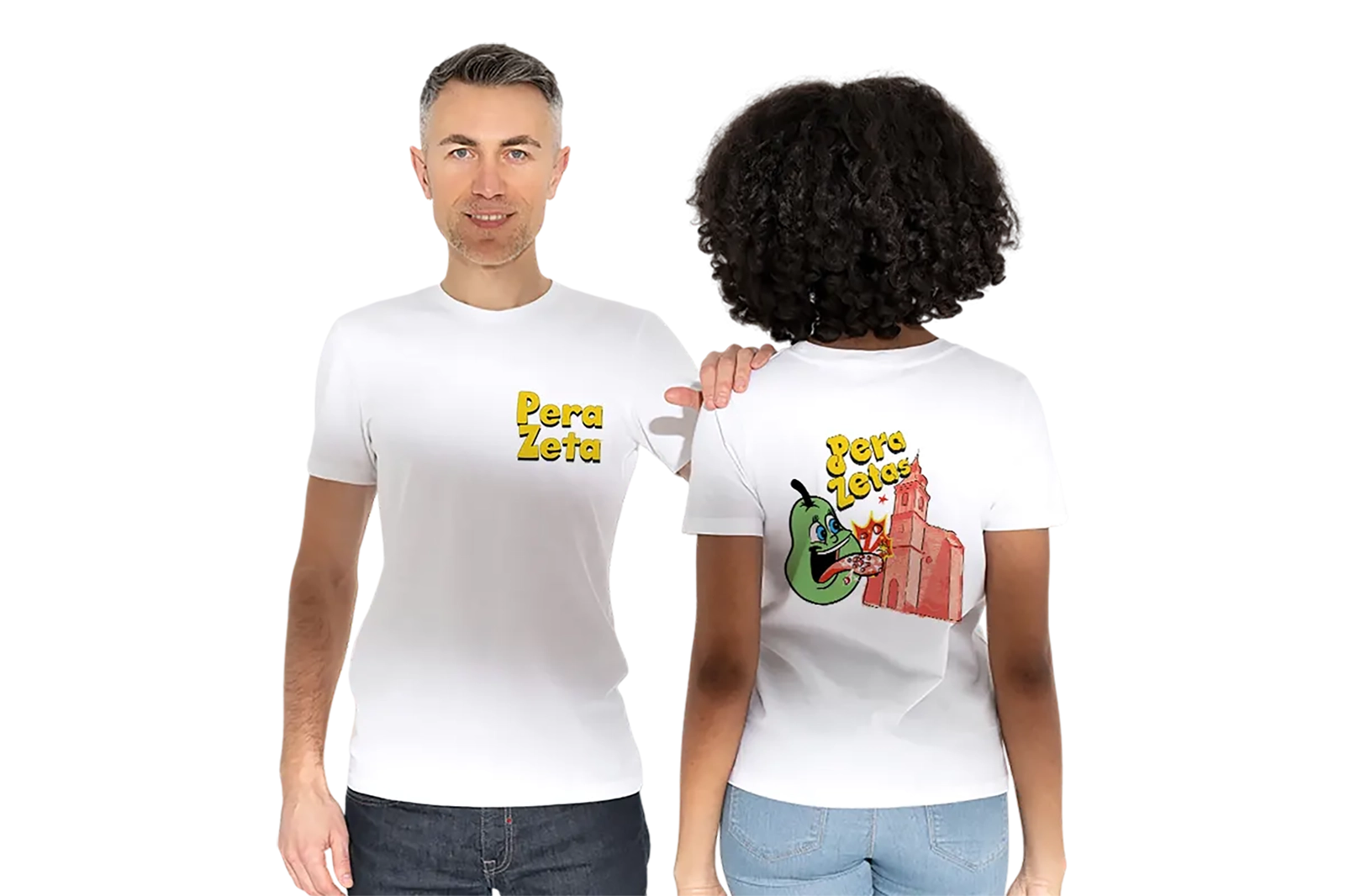 grupo de peña con camisetas personalizadas en fiestas patronales